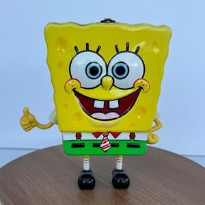 VTG 2004 SpongeBob SquarePants Candy Container Tin Metal Collectible Nickelodeon